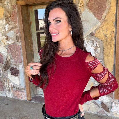 Vegas Cowgirl Rhinestone Top