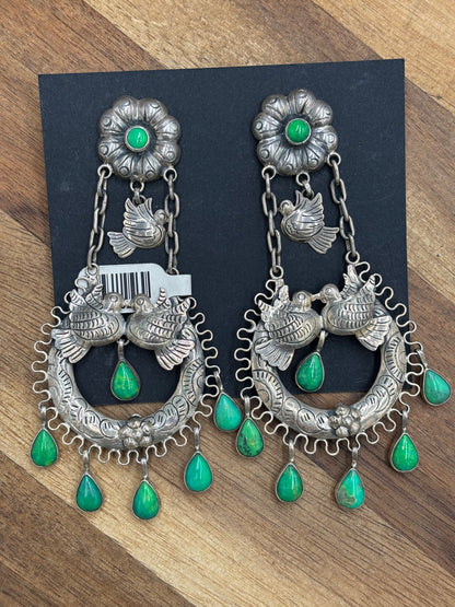 Carico Lake Turtle Dove Earrings #1-SGT2 by Federico Jimenez