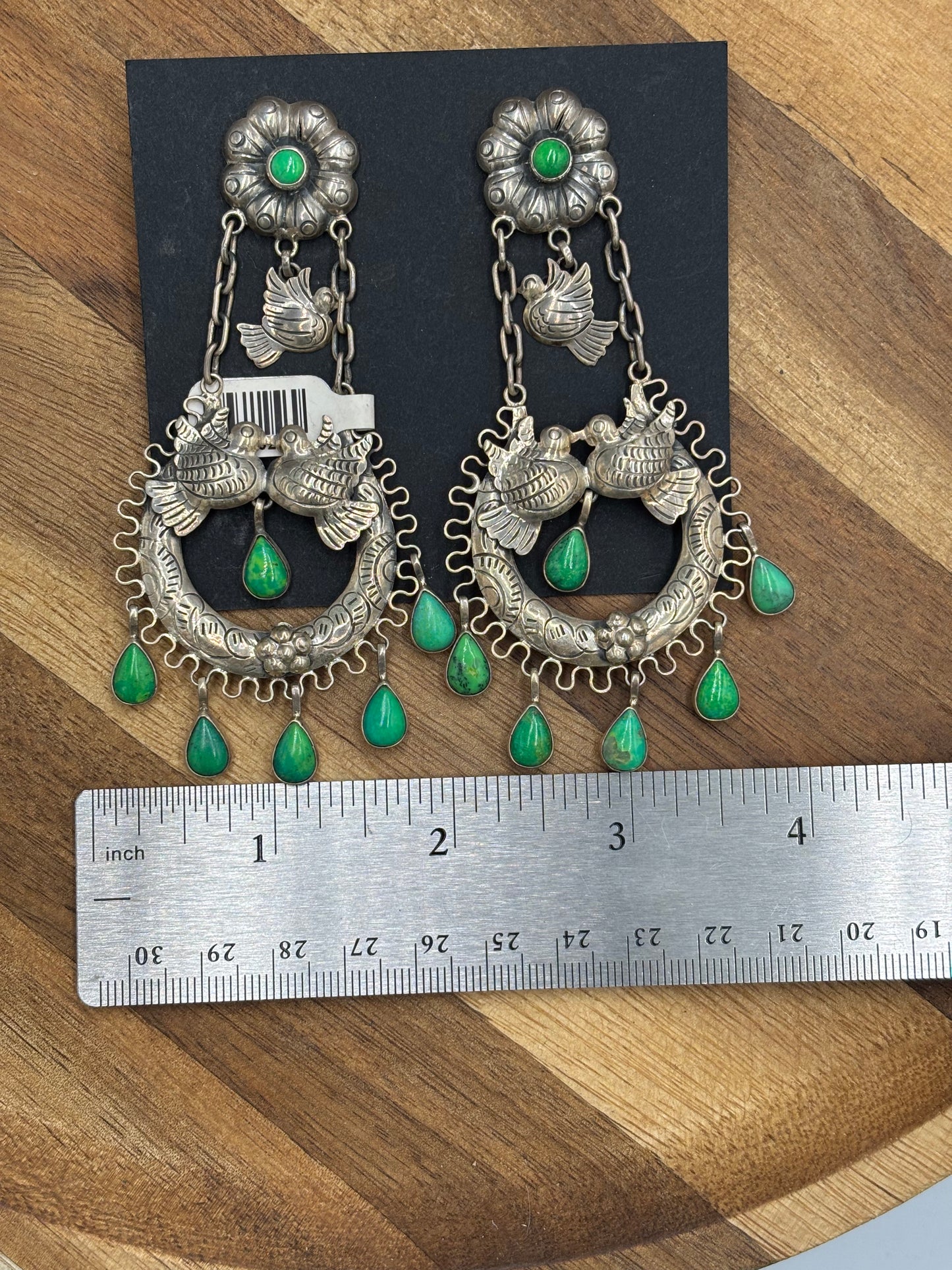 Carico Lake Turtle Dove Earrings #1-SGT2 by Federico Jimenez