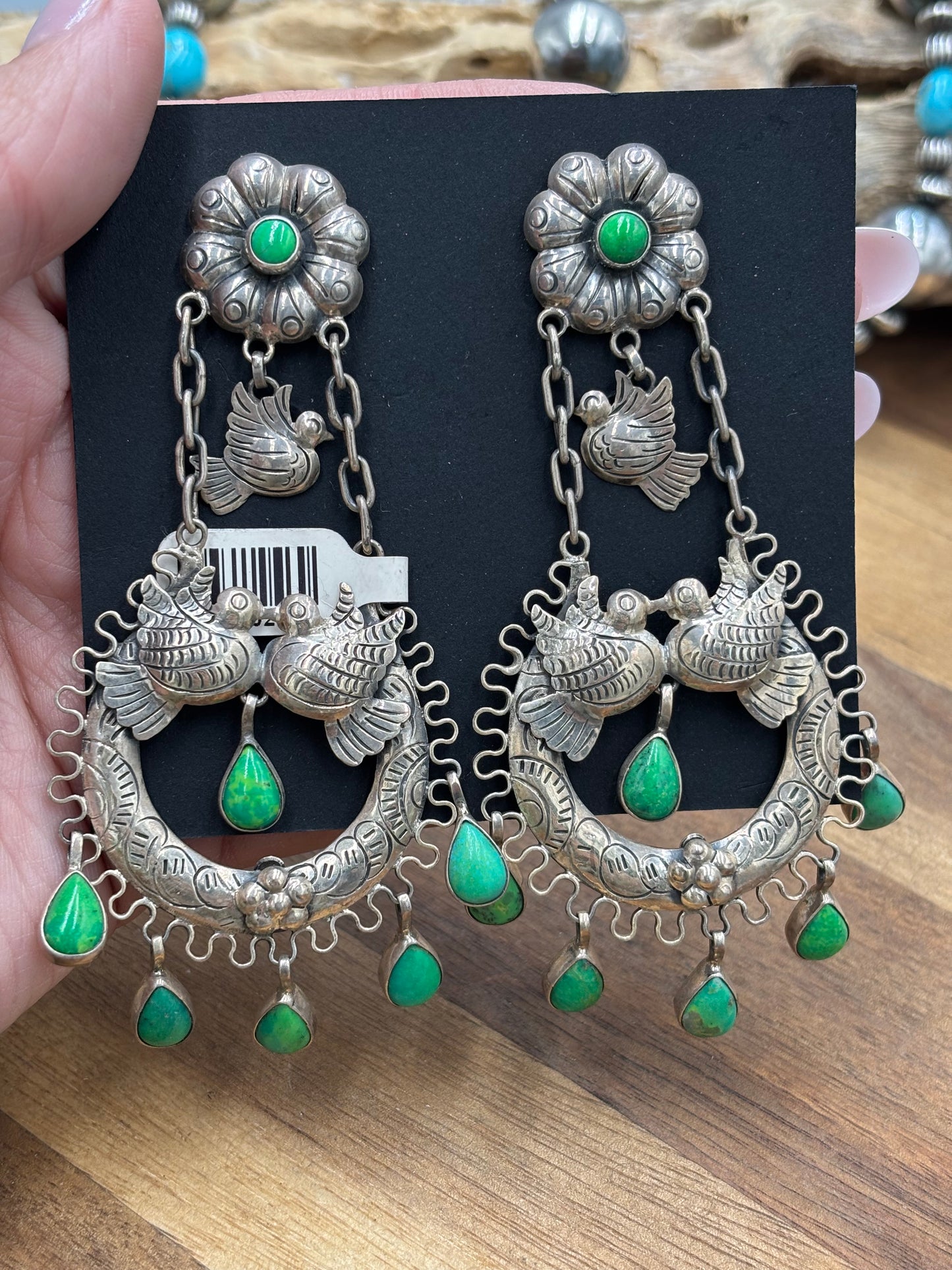 Carico Lake Turtle Dove Earrings #1-SGT2 by Federico Jimenez