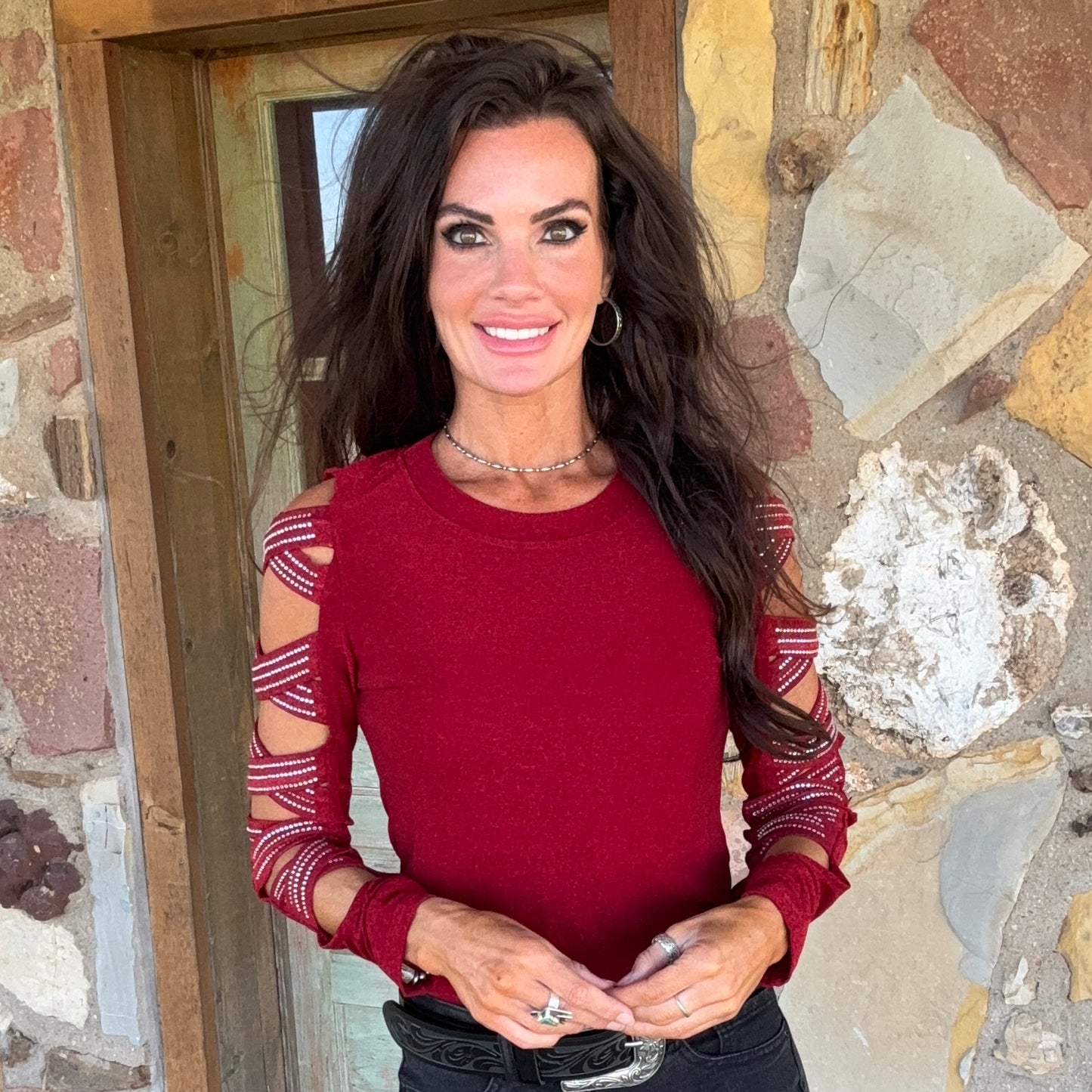 Vegas Cowgirl Rhinestone Top