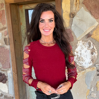 Vegas Cowgirl Rhinestone Top