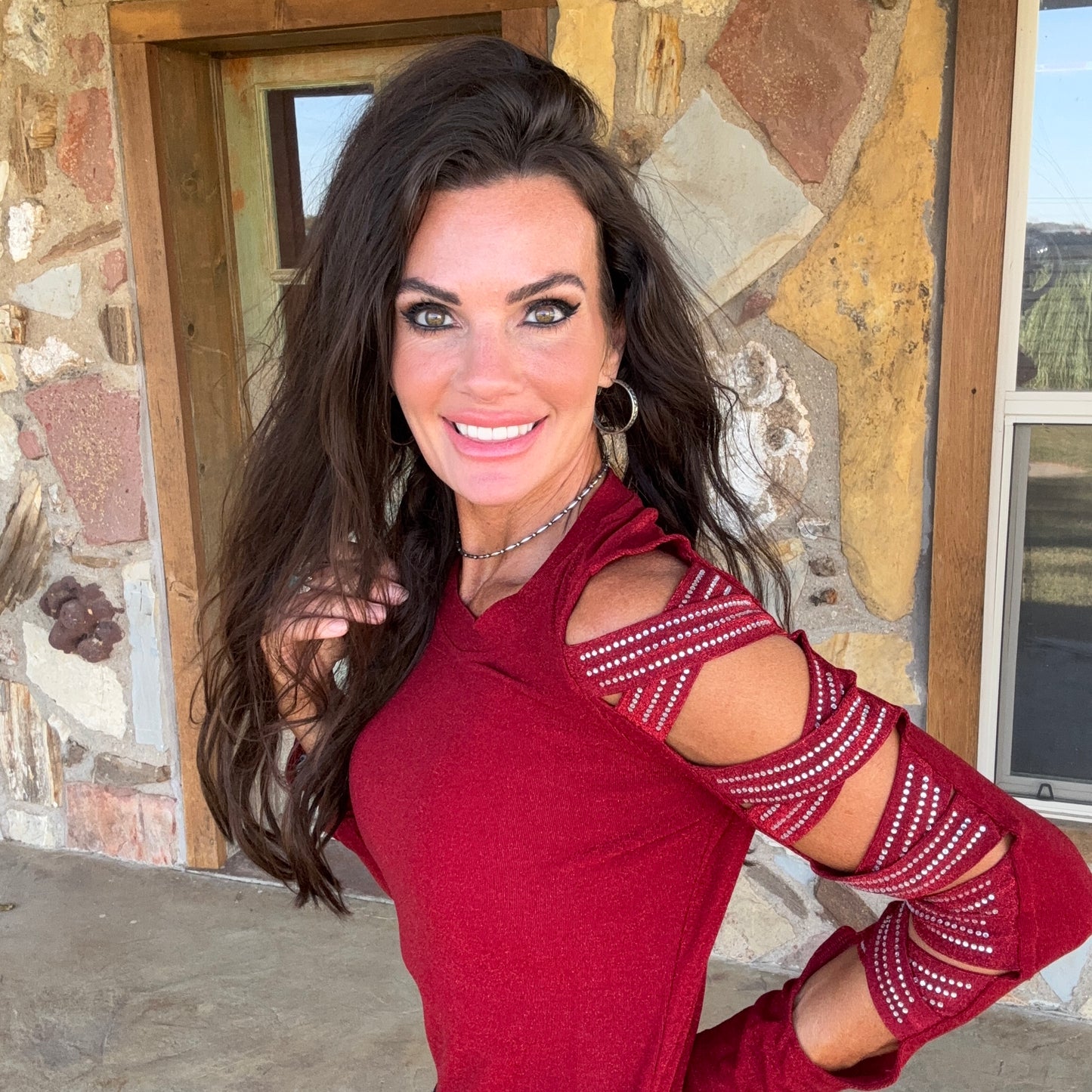 Vegas Cowgirl Rhinestone Top