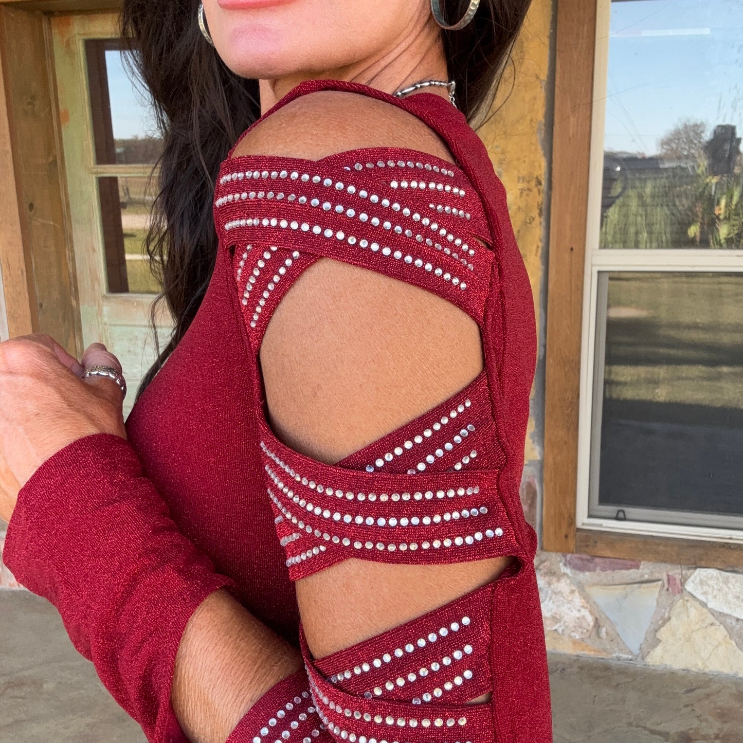 Vegas Cowgirl Rhinestone Top