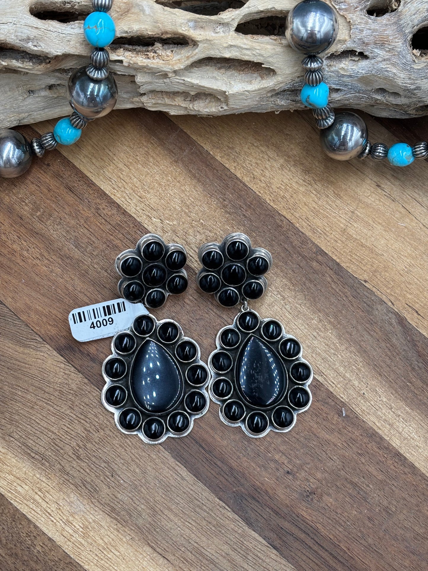 Black Onyx Earrings #4009 by Federico Jimenez