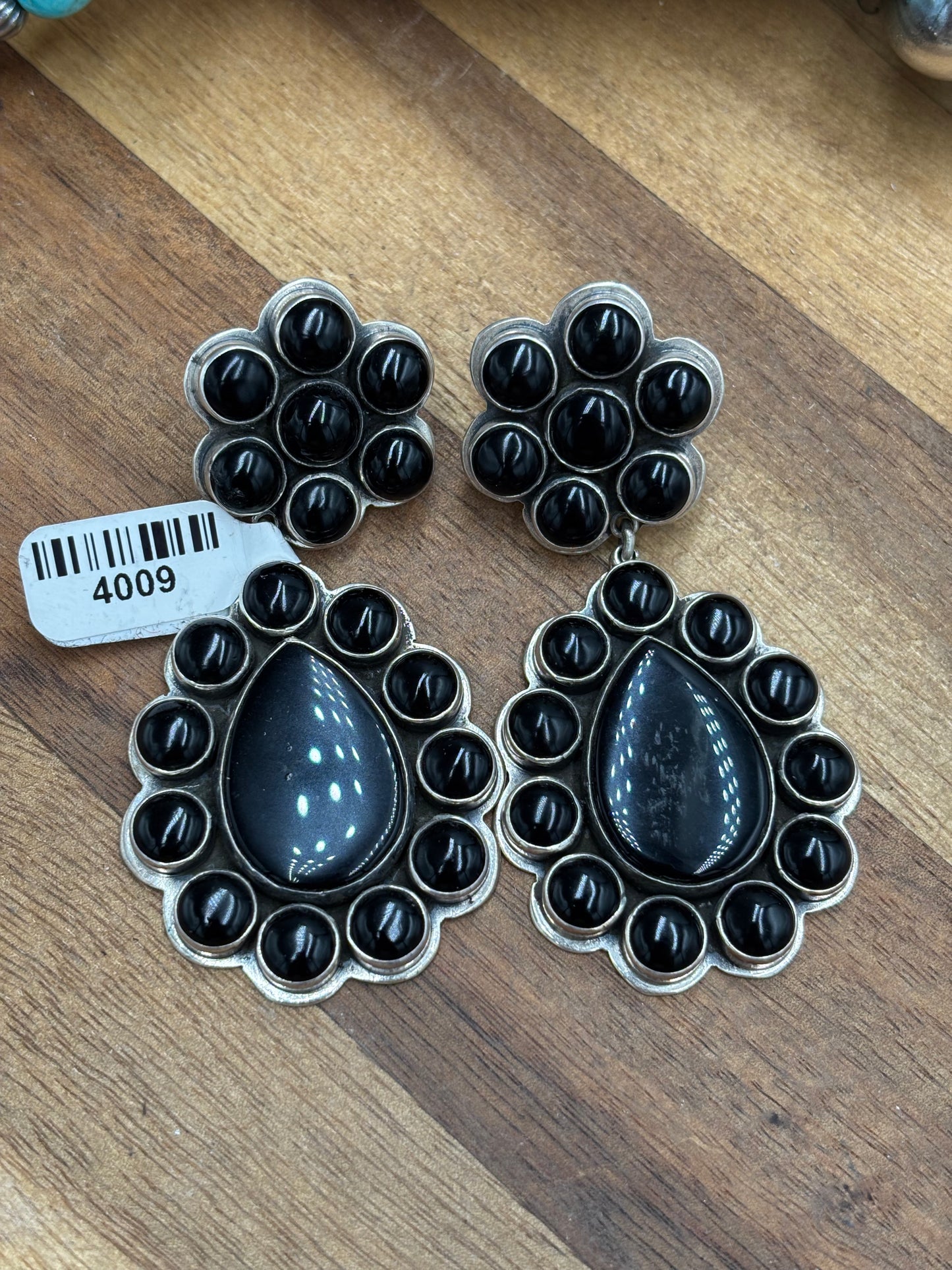 Black Onyx Earrings #4009 by Federico Jimenez