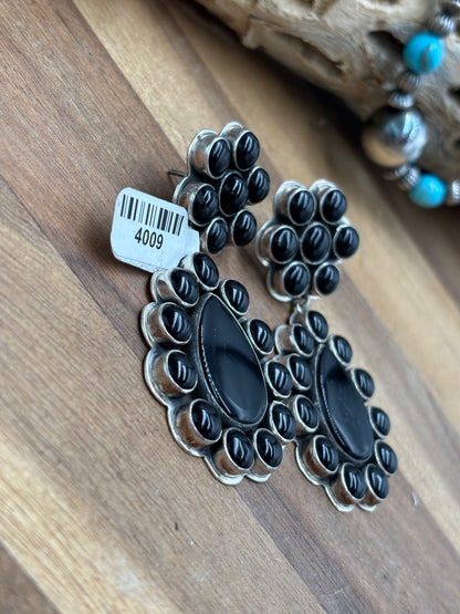 Black Onyx Earrings #4009 by Federico Jimenez