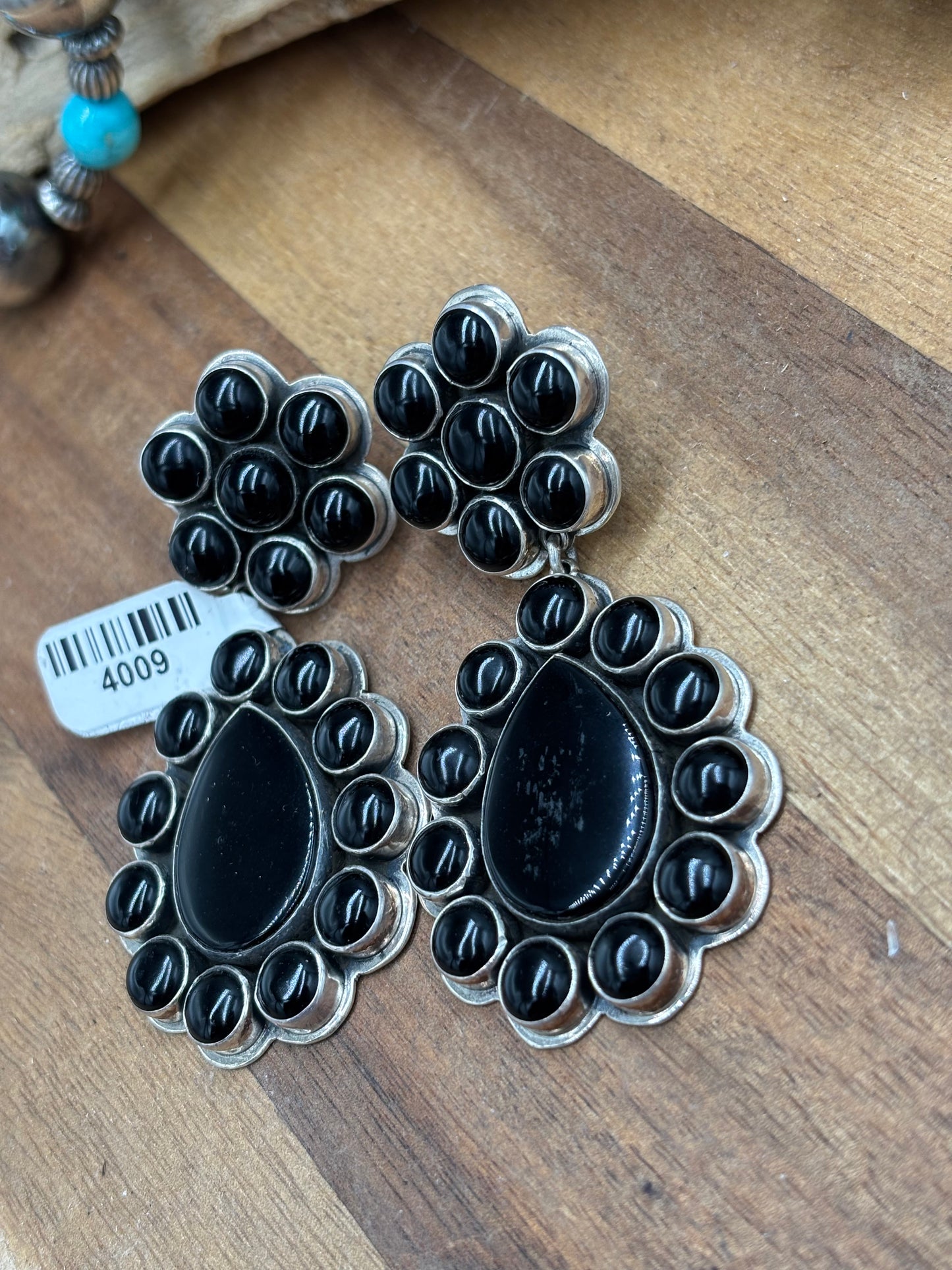 Black Onyx Earrings #4009 by Federico Jimenez