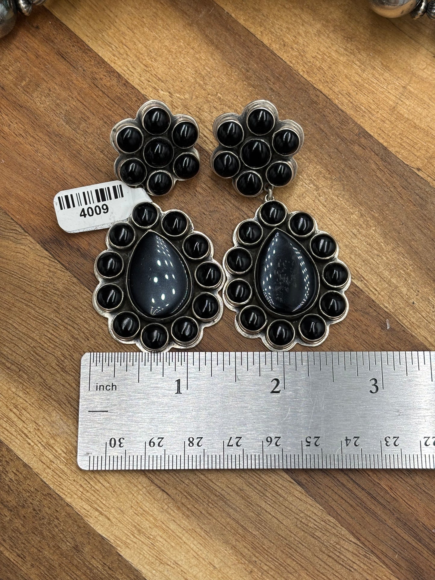 Black Onyx Earrings #4009 by Federico Jimenez