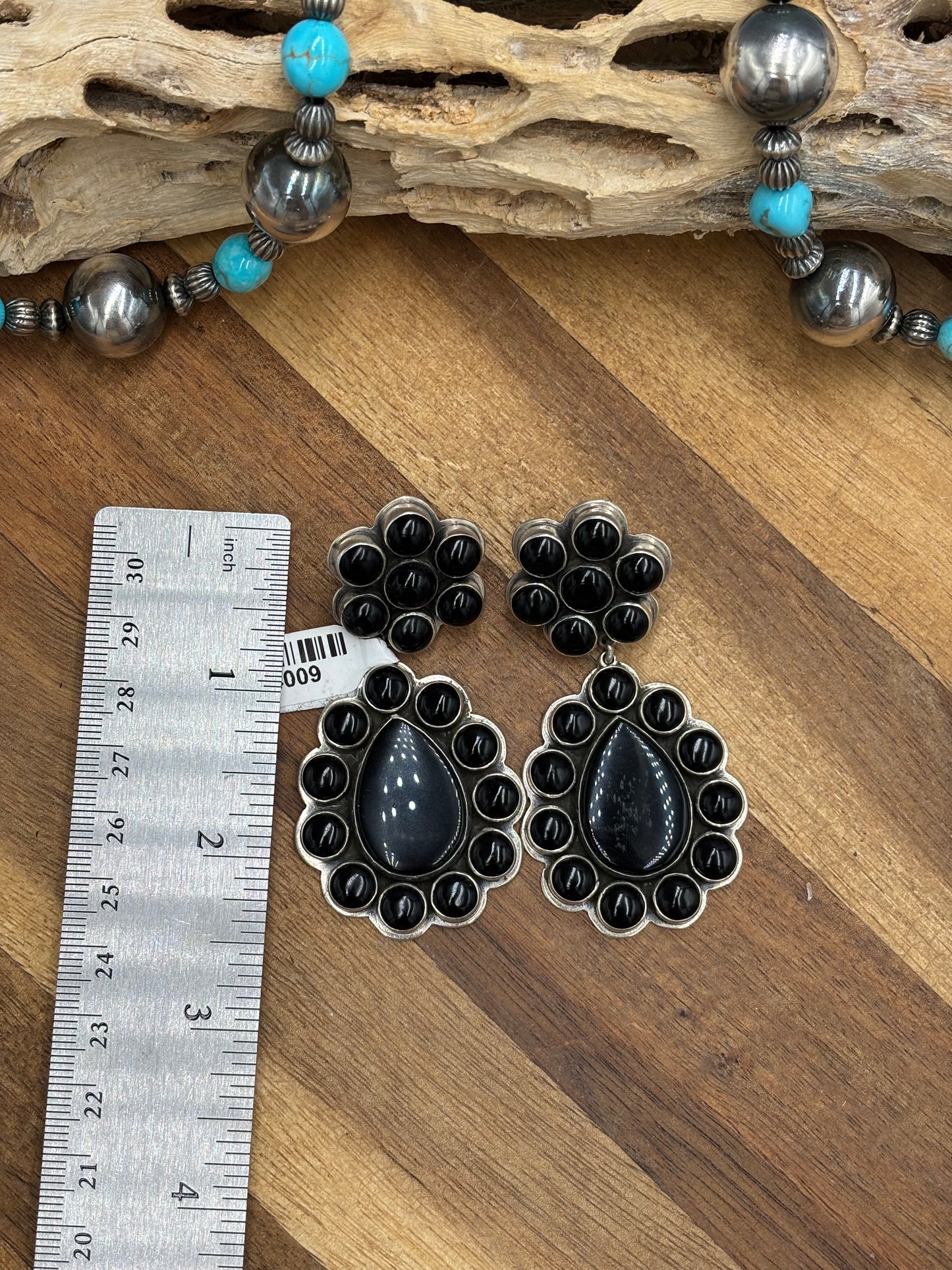 Black Onyx Earrings #4009 by Federico Jimenez