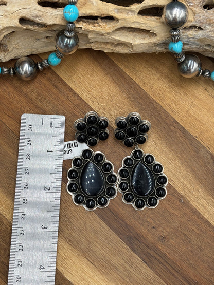 Black Onyx Earrings #4009 by Federico Jimenez