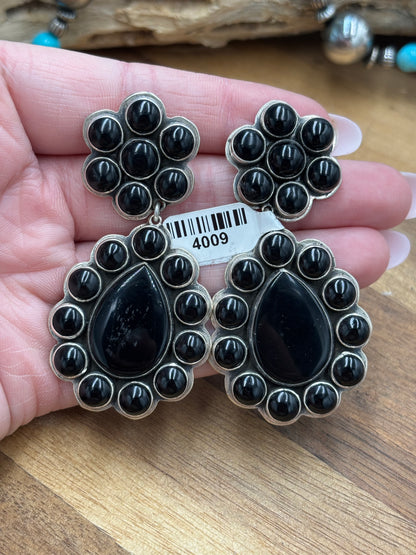 Black Onyx Earrings #4009 by Federico Jimenez