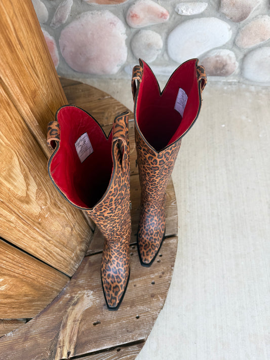 Signature Turquoise Reata Boot – The Roxy, Leopard Snip Toe Boot