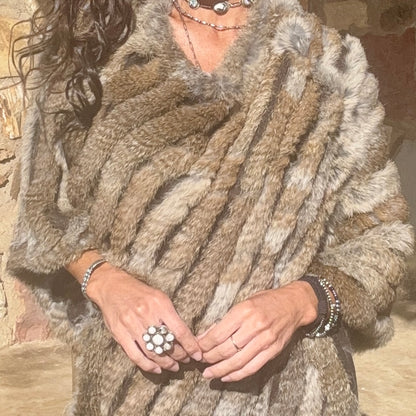 Canyon Creek Fur Poncho