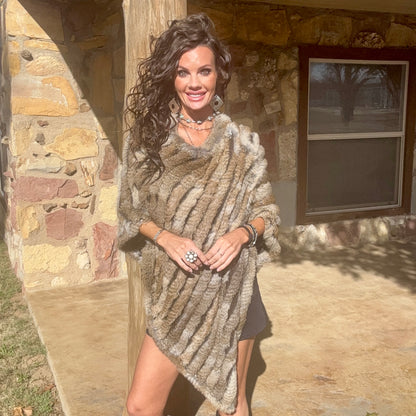 Canyon Creek Fur Poncho