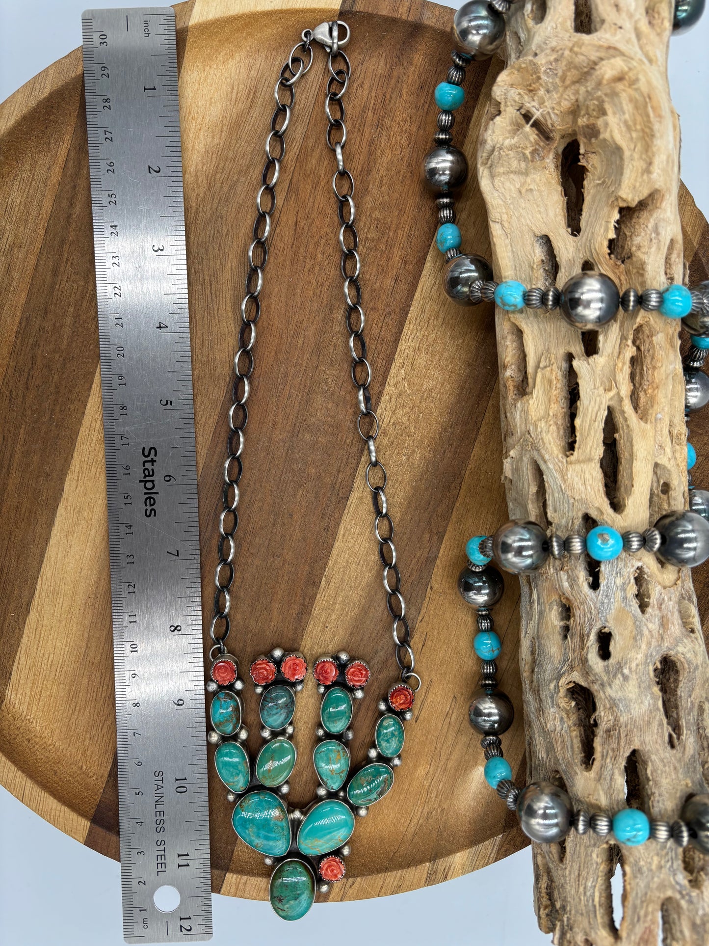 Turquoise & Spiny Cactus by Kathleen Livingston, Navajo