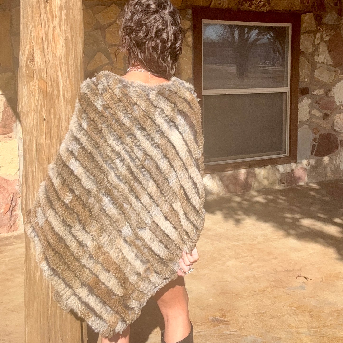 Canyon Creek Fur Poncho