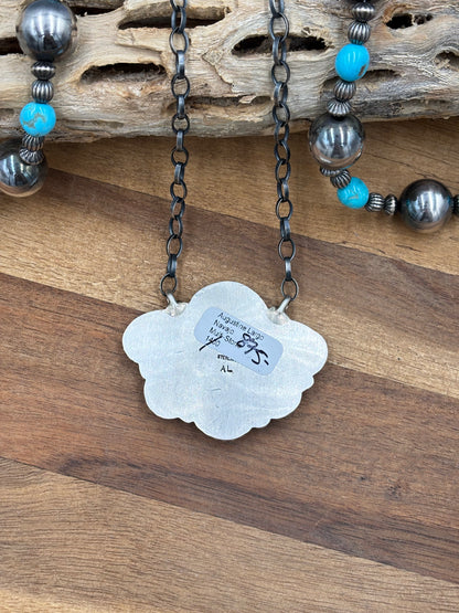 Mixed Stone Half Cluster Necklace #3 by Augustine Largo, Navajo
