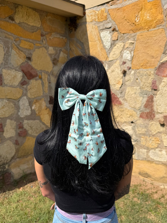NayNay Hair Bow :Mint Green