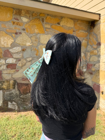 NayNay Hair Bow :Mint Green