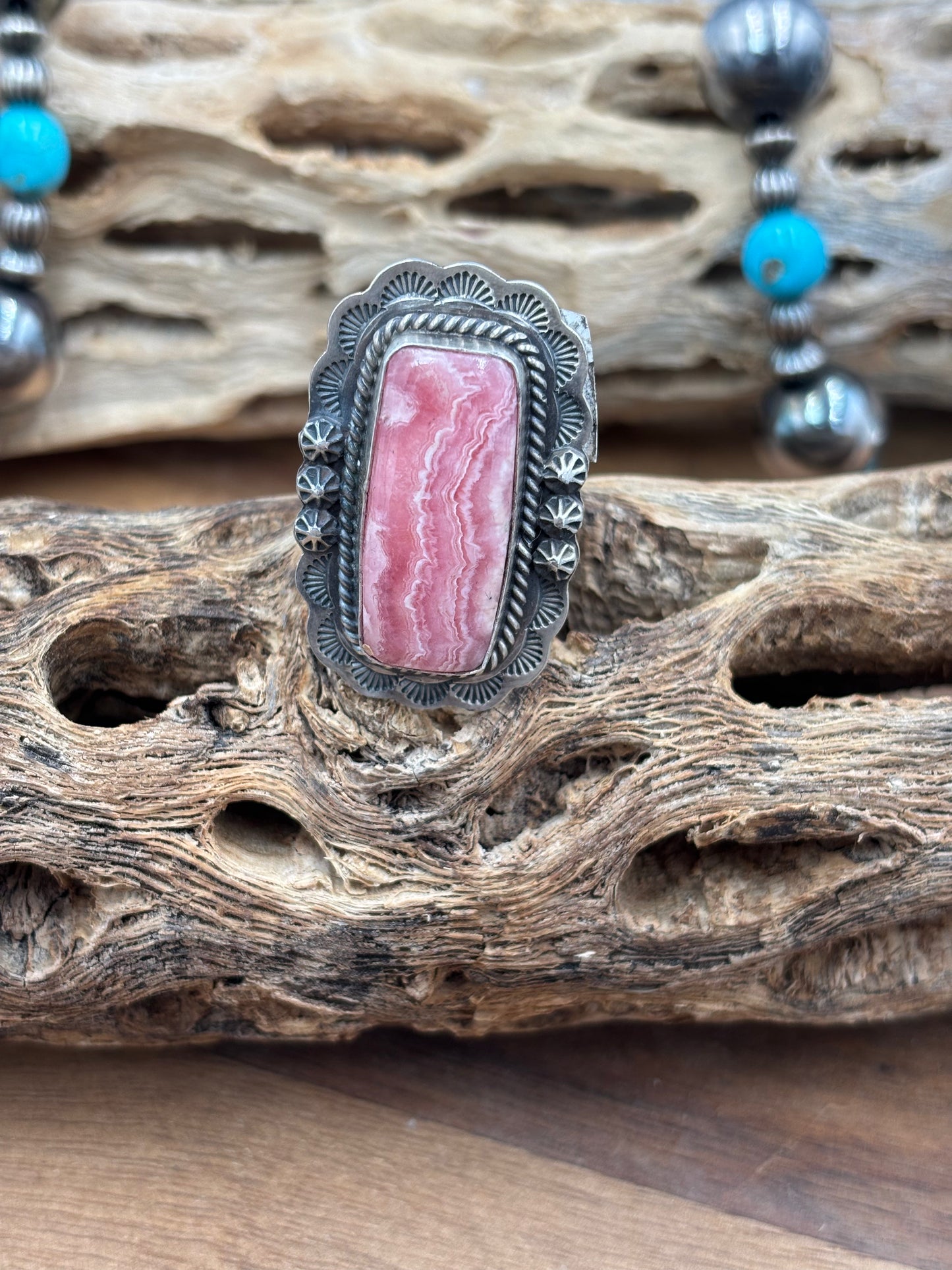 Rhodochrosite Ring #1 Adjustable