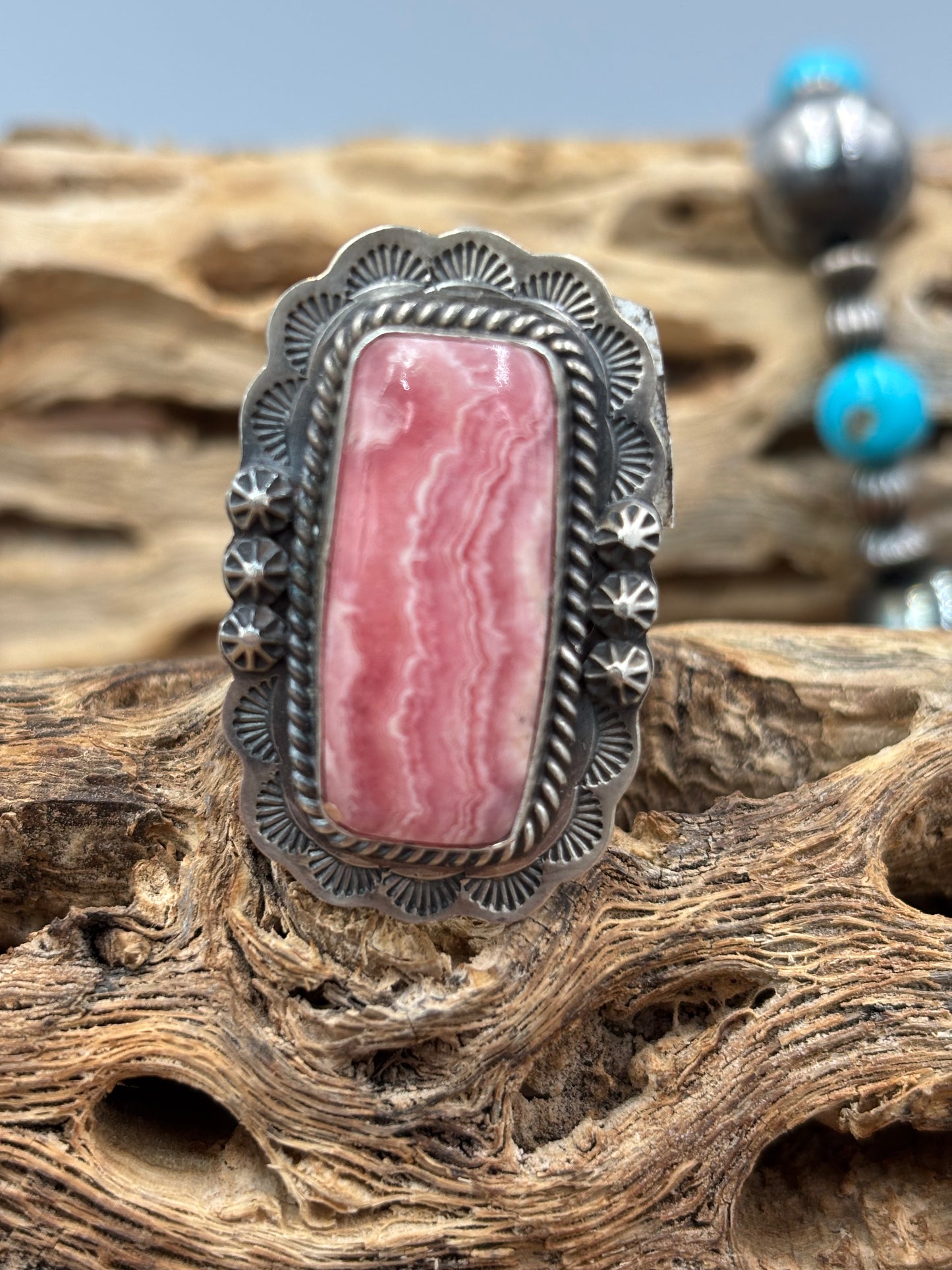 Rhodochrosite Ring #1 Adjustable