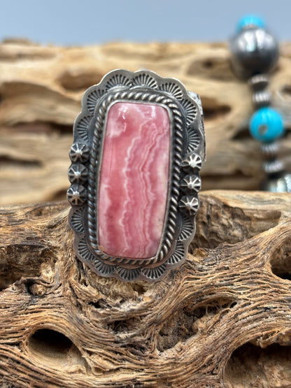 Rhodochrosite Ring #1 Adjustable