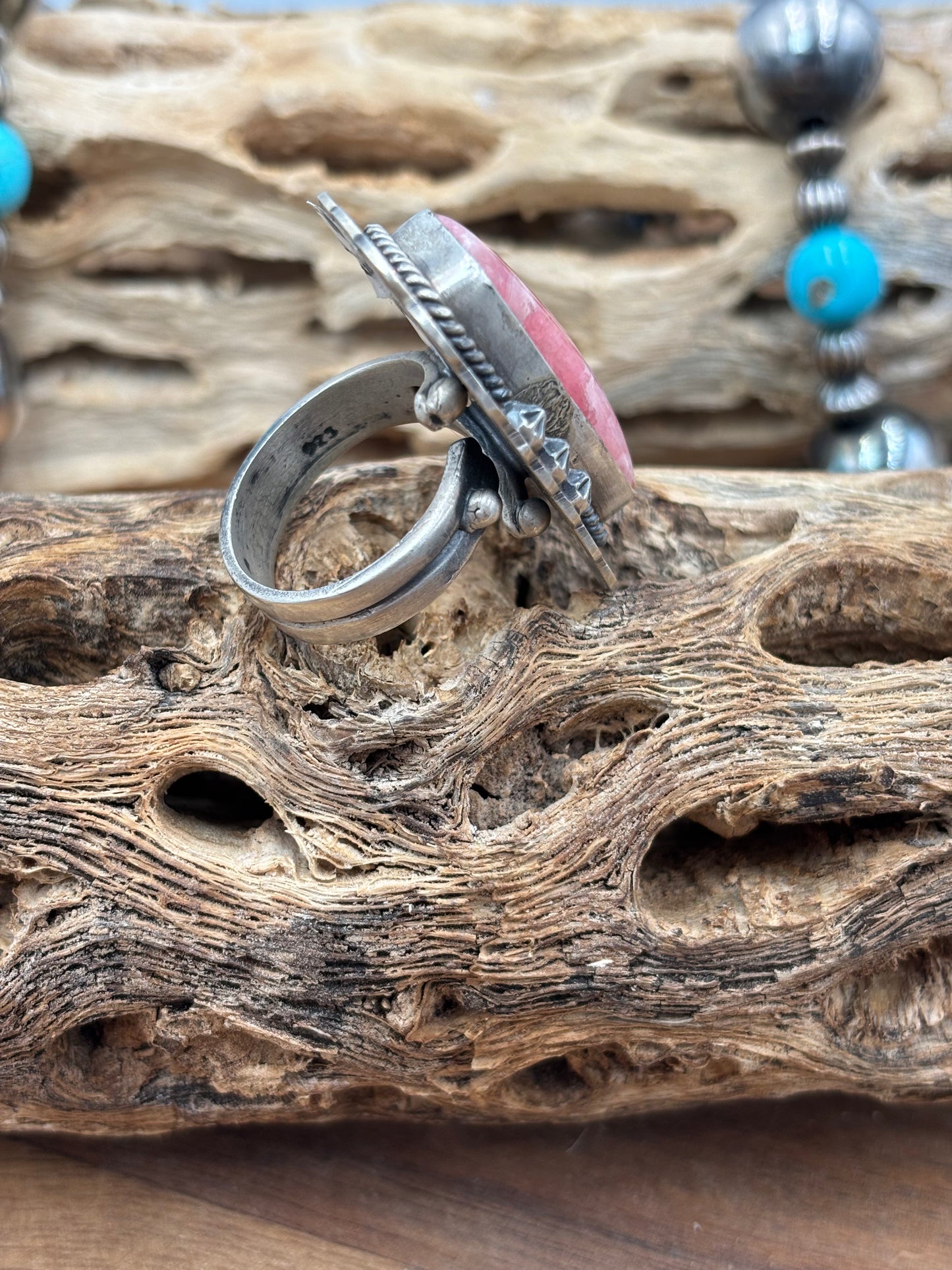 Rhodochrosite Ring #1 Adjustable