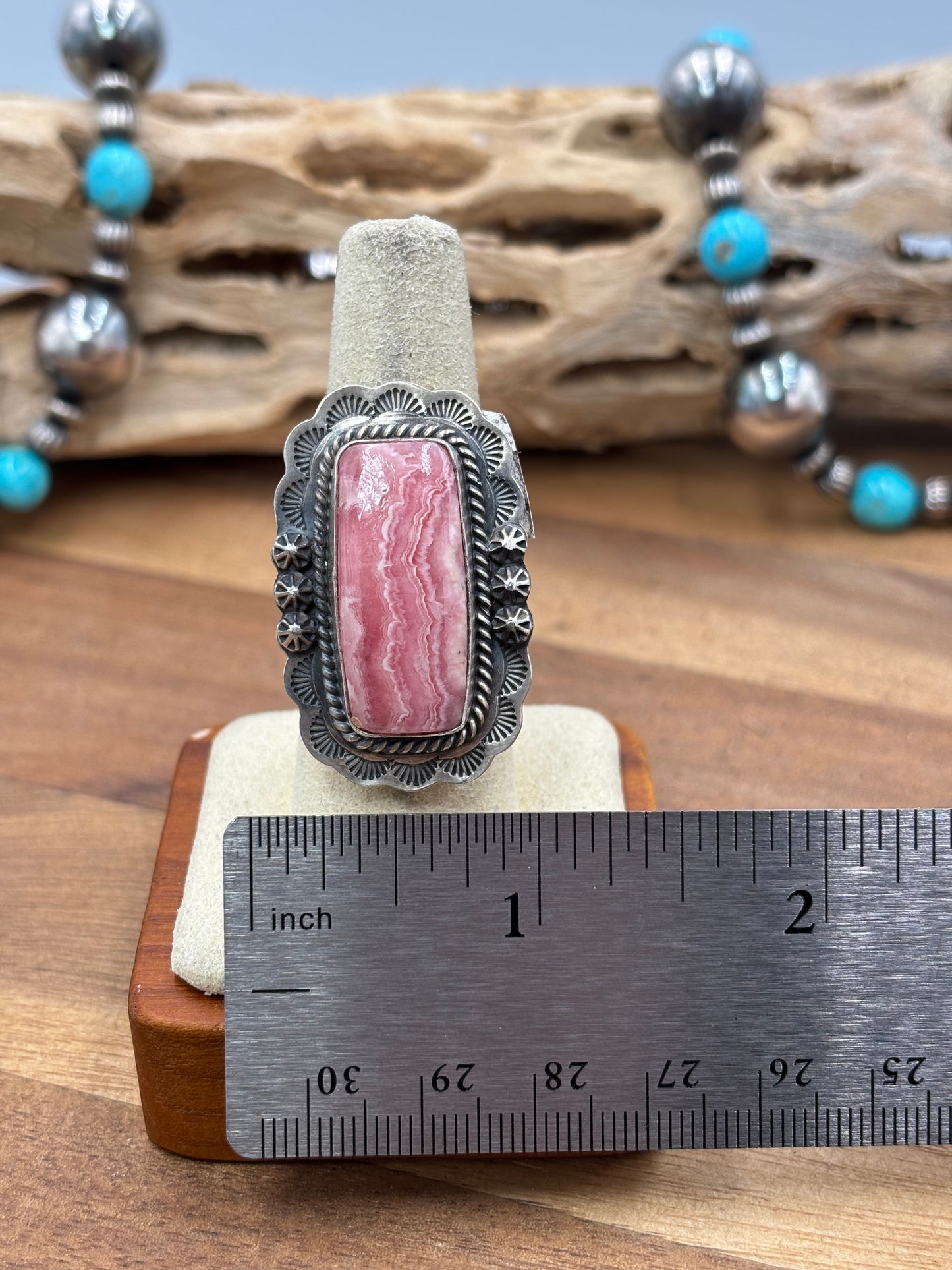 Rhodochrosite Ring #1 Adjustable