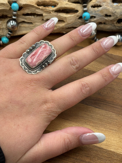 Rhodochrosite Ring #1 Adjustable