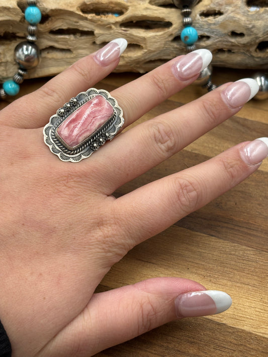 Rhodochrosite Ring #1 Adjustable