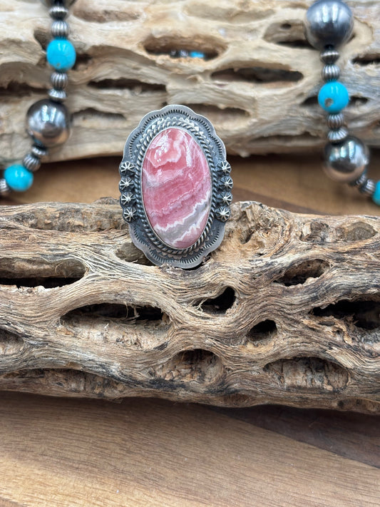 Rhodochrosite Ring #2 Adjustable