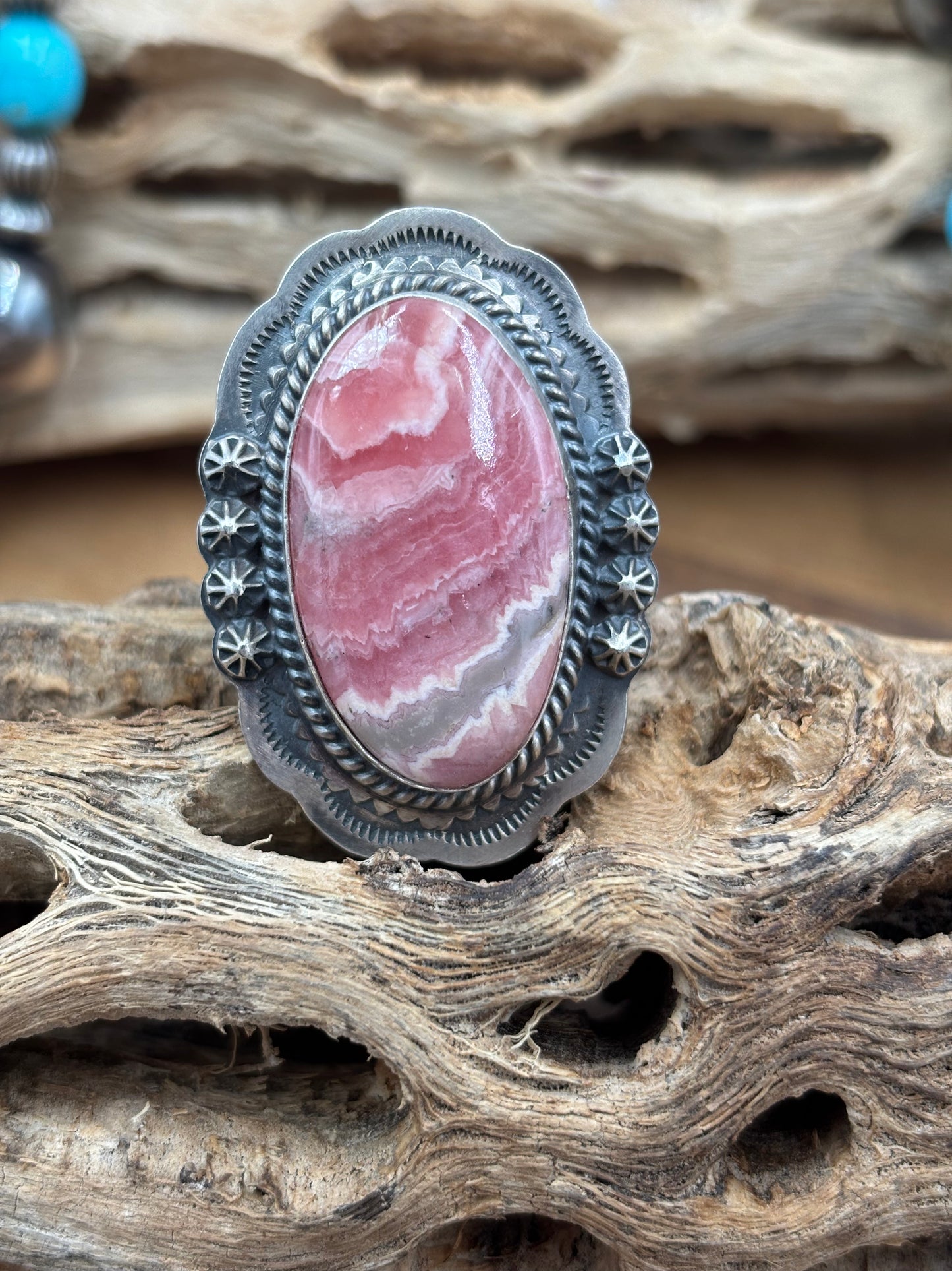 Rhodochrosite Ring #2 Adjustable