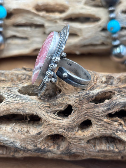 Rhodochrosite Ring #2 Adjustable