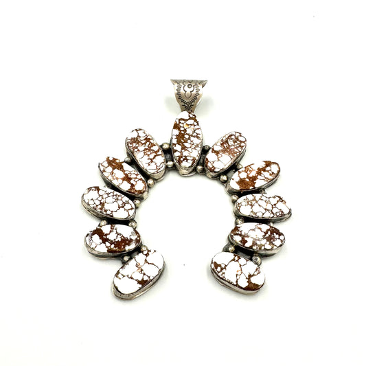 Wild Horse Naja Pendant by Gilbert Nez, Navajo