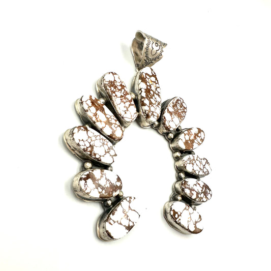 Wild Horse Naja Pendant by Gilbert Nez, Navajo
