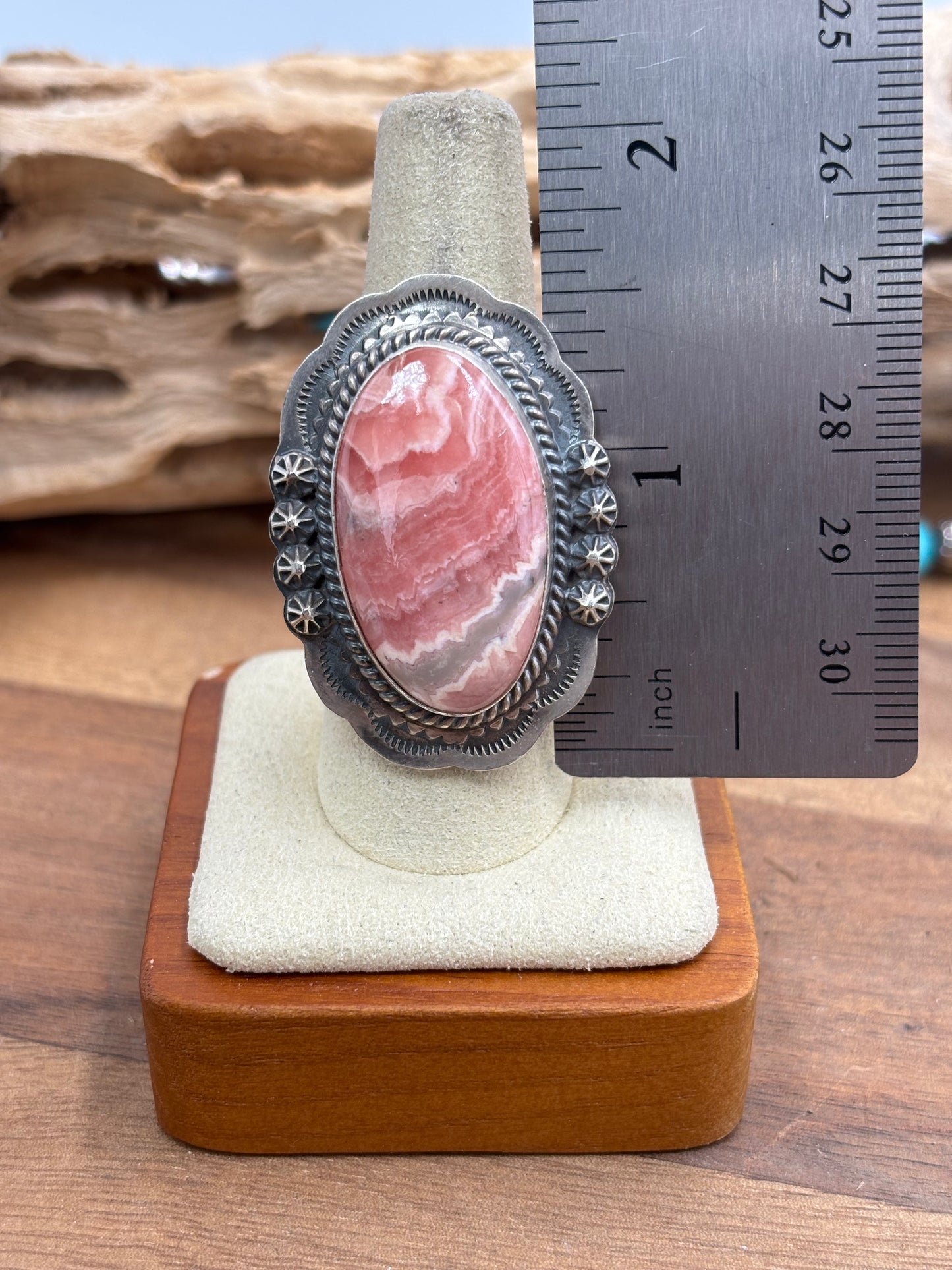 Rhodochrosite Ring #2 Adjustable