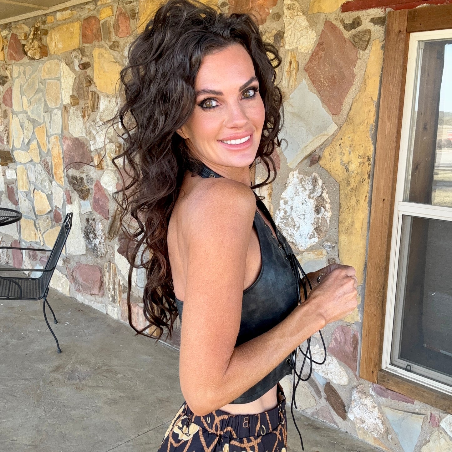 Black Stallion Halter Top