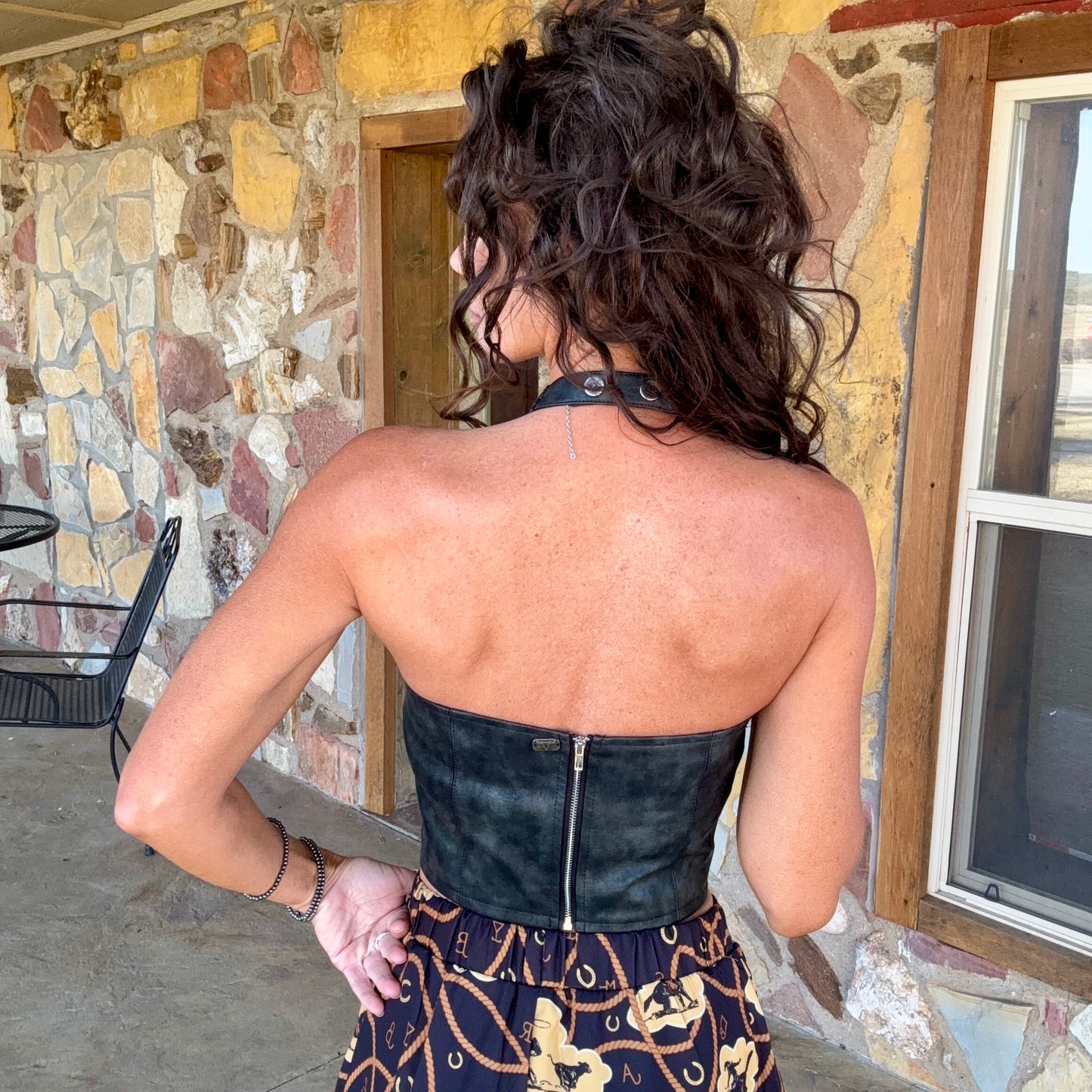 Black Stallion Halter Top