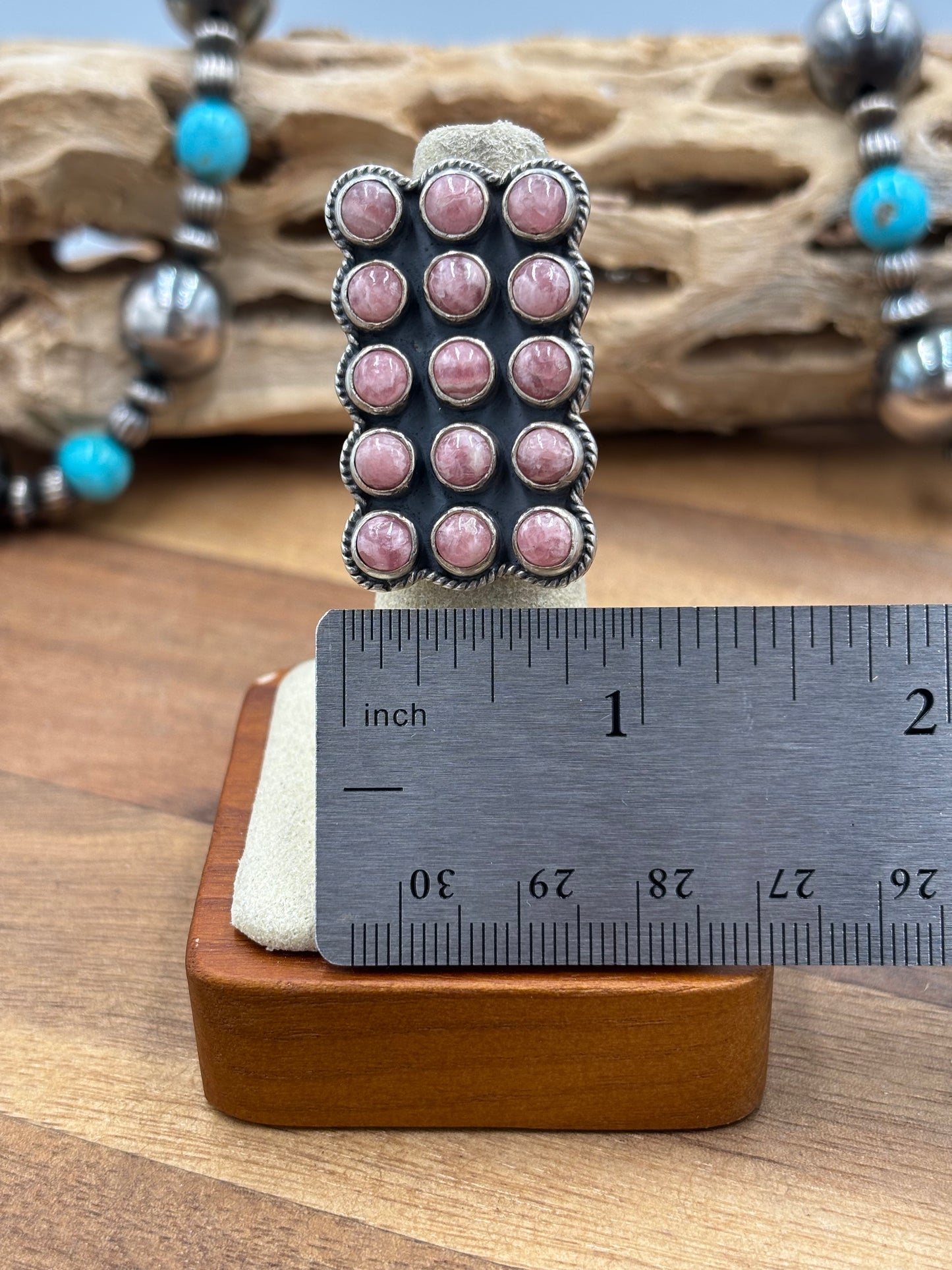 Rhodochrosite Ring #4 Adjustable