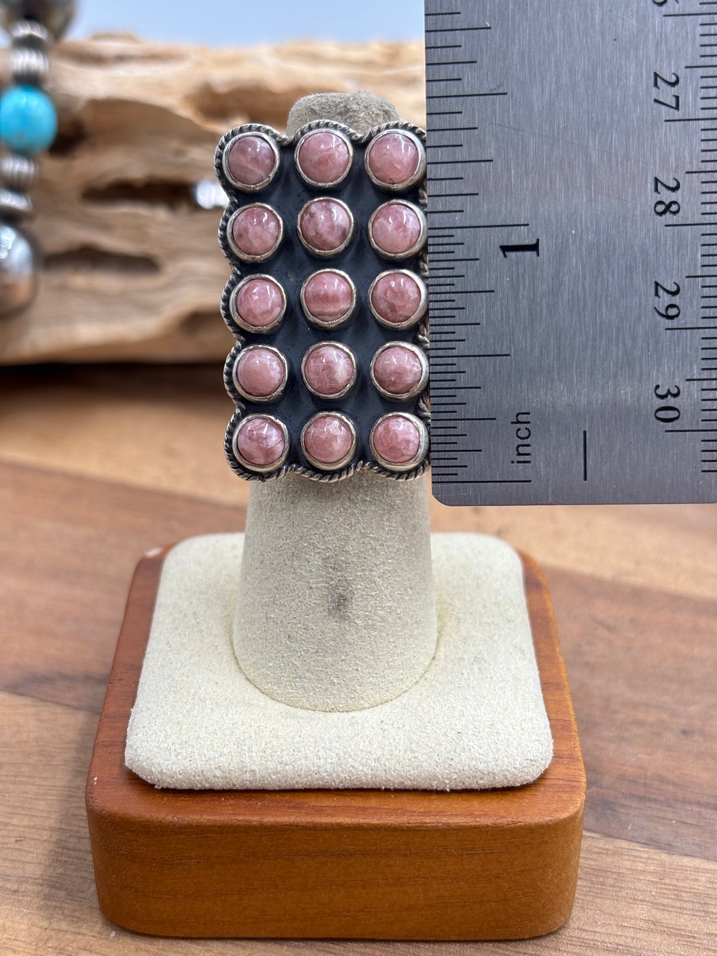 Rhodochrosite Ring #4 Adjustable