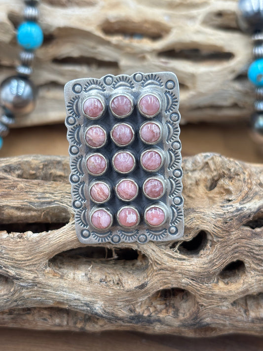 Rhodochrosite Ring #5 Adjustable
