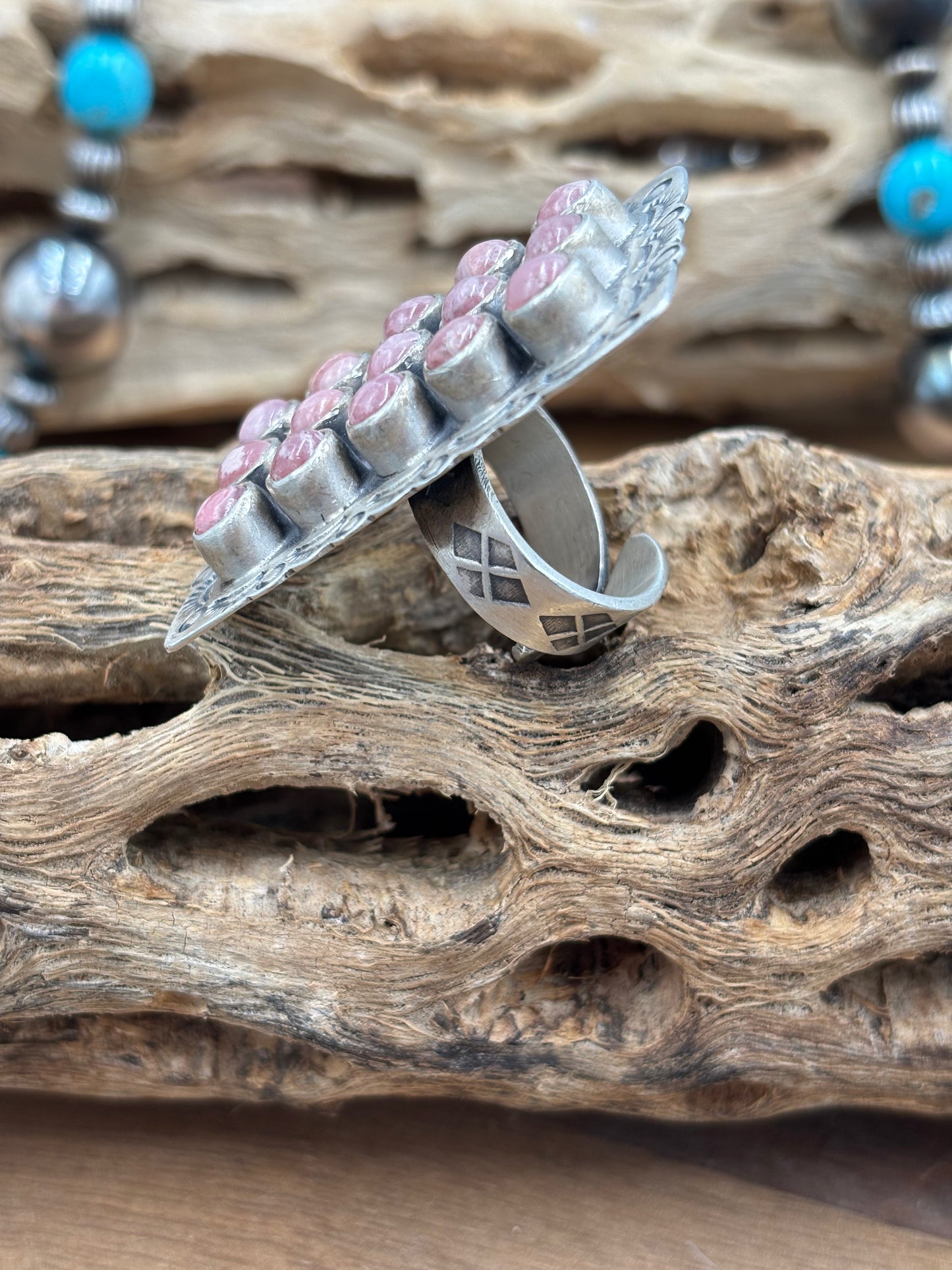 Rhodochrosite Ring #5 Adjustable