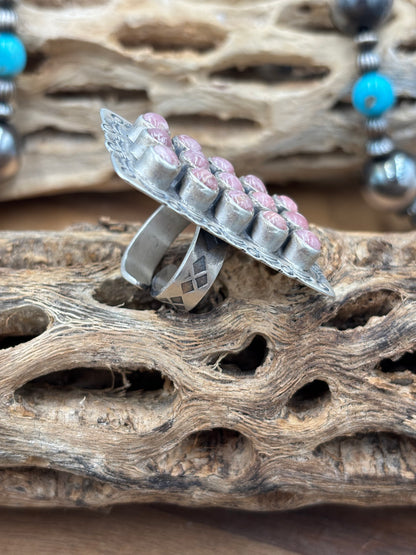Rhodochrosite Ring #5 Adjustable
