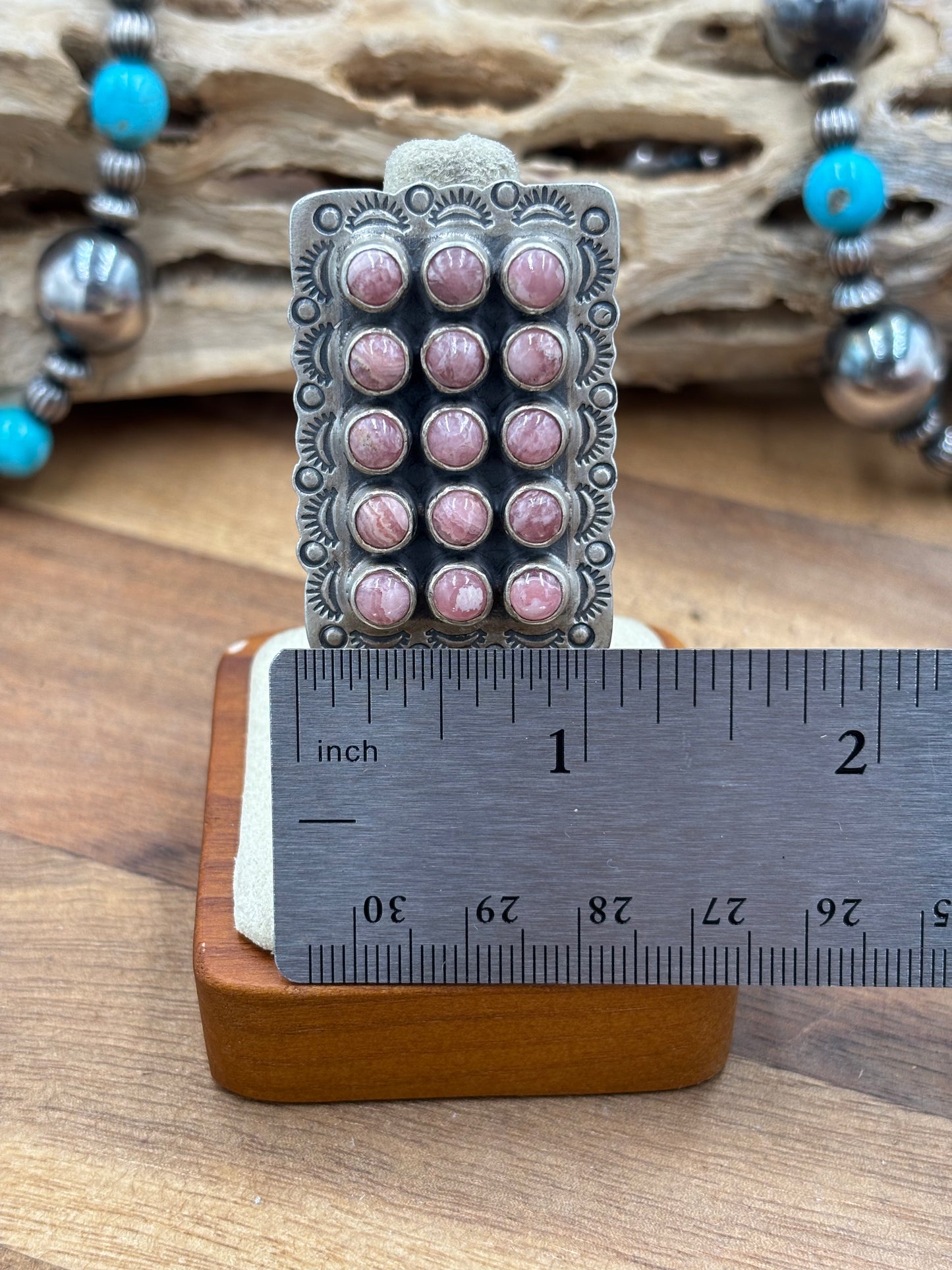 Rhodochrosite Ring #5 Adjustable