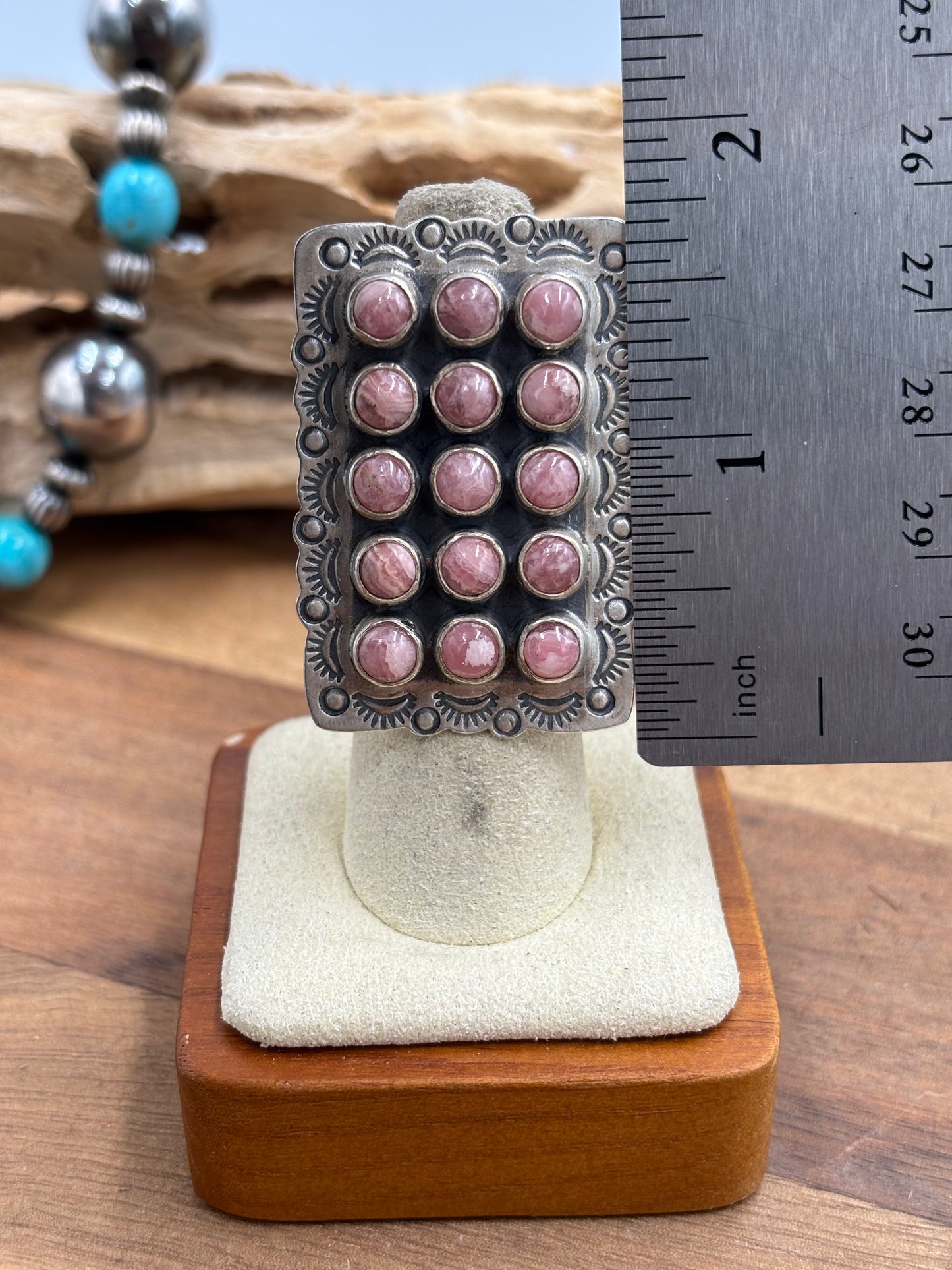 Rhodochrosite Ring #5 Adjustable