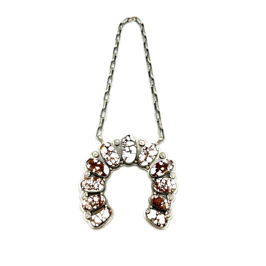 Wild Horse Naja Statement Necklace by Gabriel Jurardo, Mexican