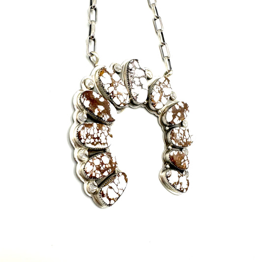 Wild Horse Naja Statement Necklace by Gabriel Jurardo, Mexican