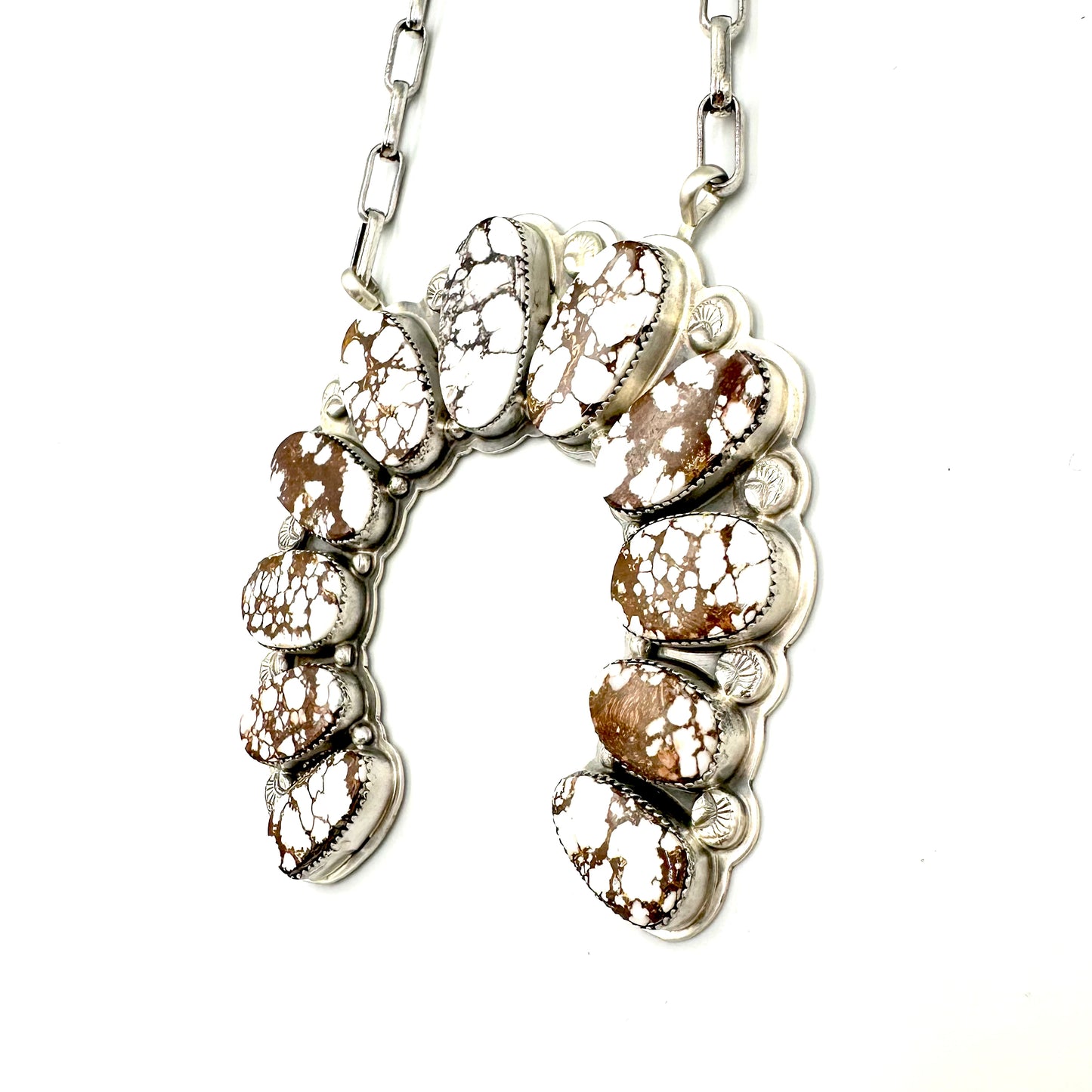Wild Horse Naja Statement Necklace by Gabriel Jurardo, Mexican