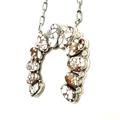 Wild Horse Naja Statement Necklace by Gabriel Jurardo, Mexican